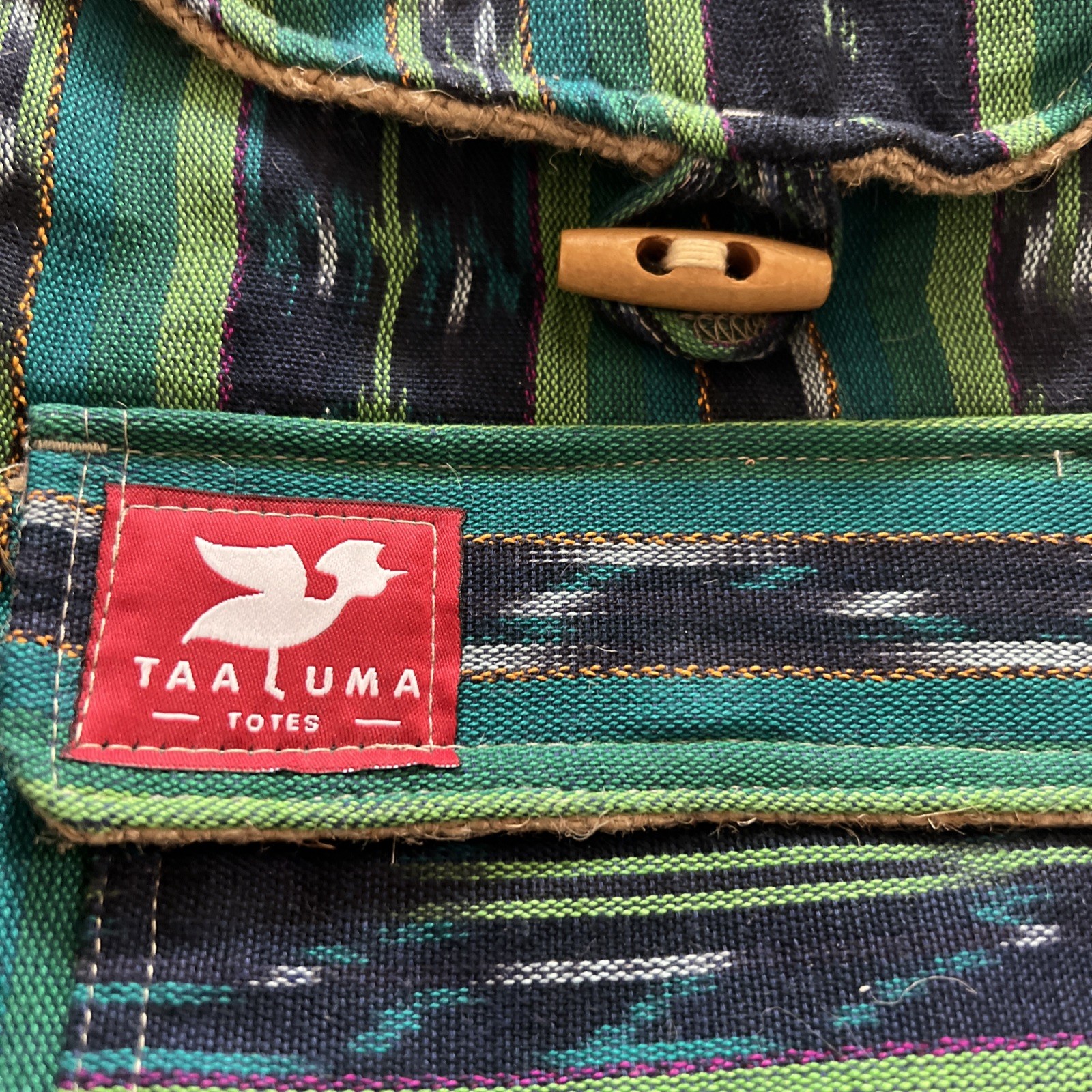 Taaluma Totes Guatemala Backpack Travel Bag Colorful Woven Boho Artisan USA Made