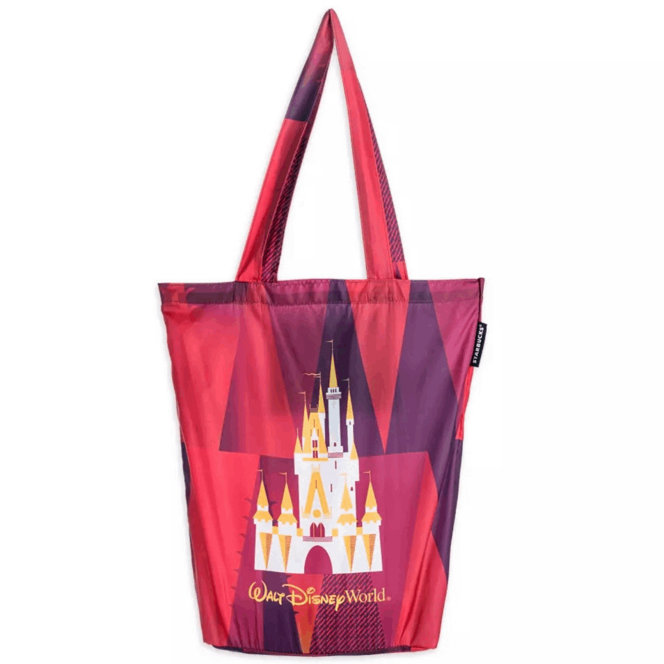 Walt Disney World Cinderella Castle Starbucks Tote Bag w/ Pouch NEW SEALED