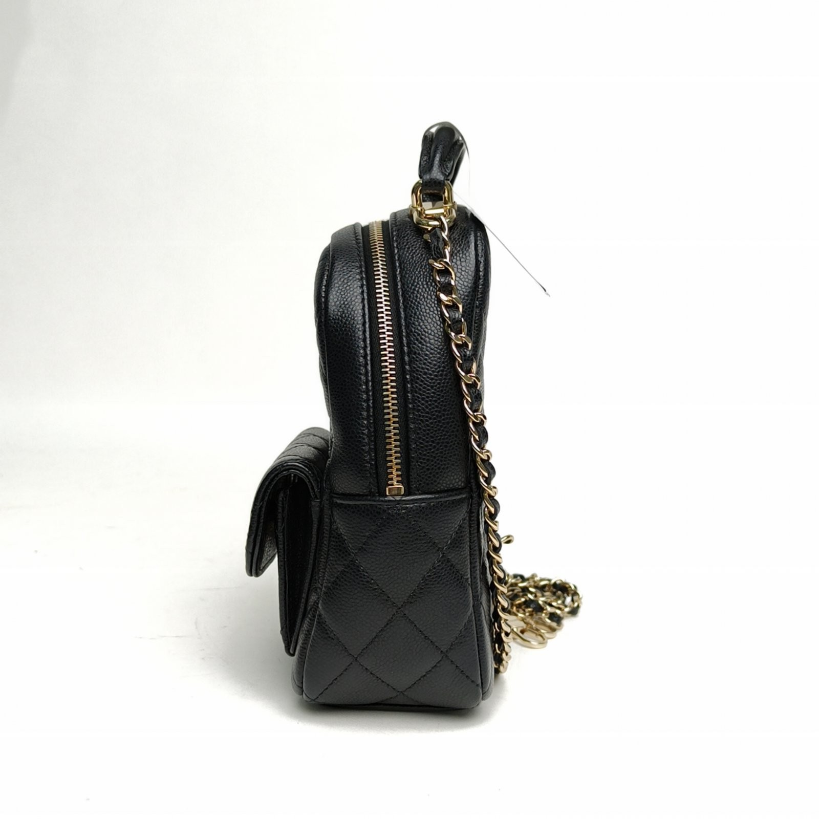 CHANEL Shoulder backpack 13cm Black Calfskin P216448227