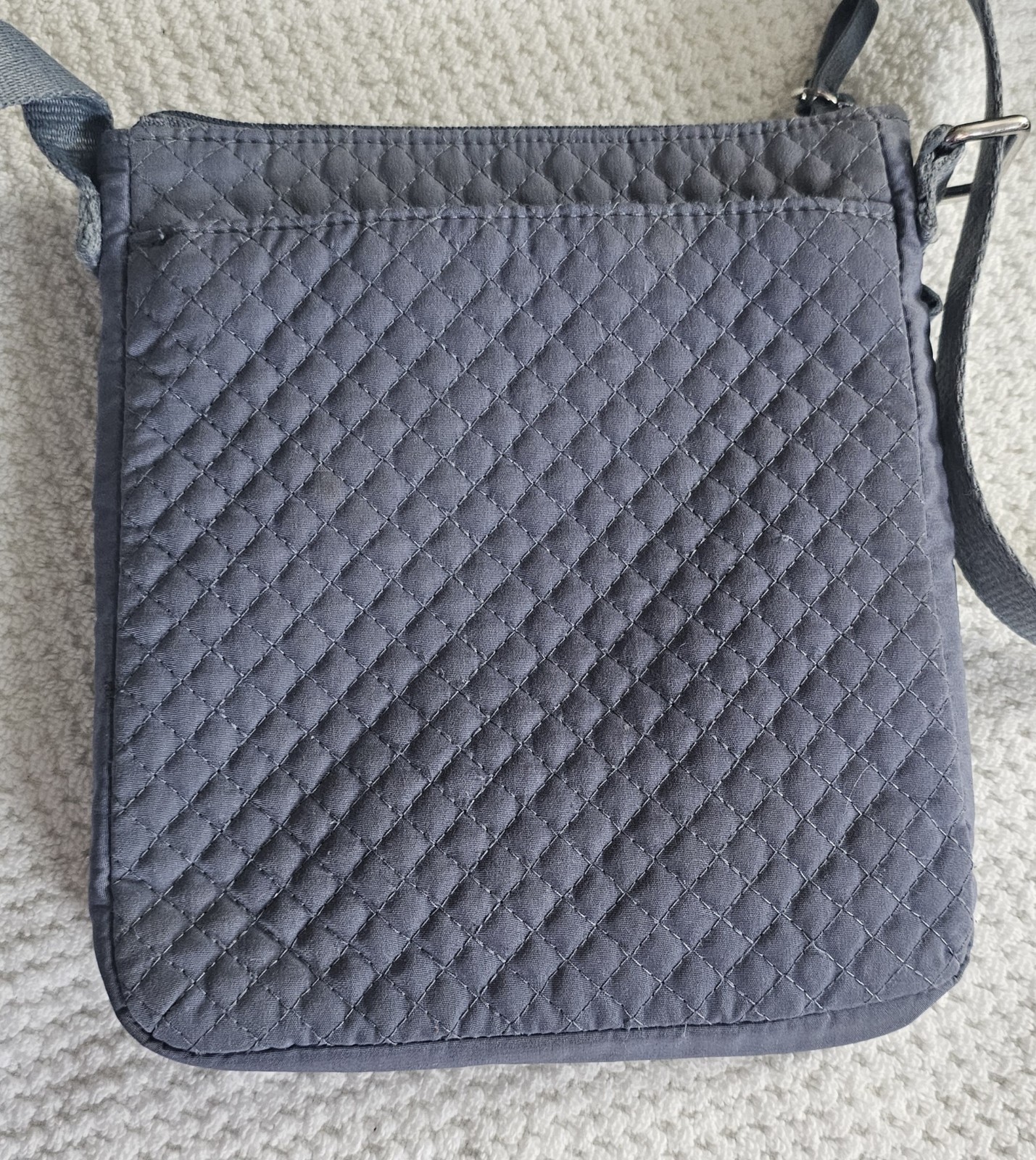 Blue-Gray RFID Mini Hipster Quilted Microfiber Vera Bradley Crossbody Bag Purse
