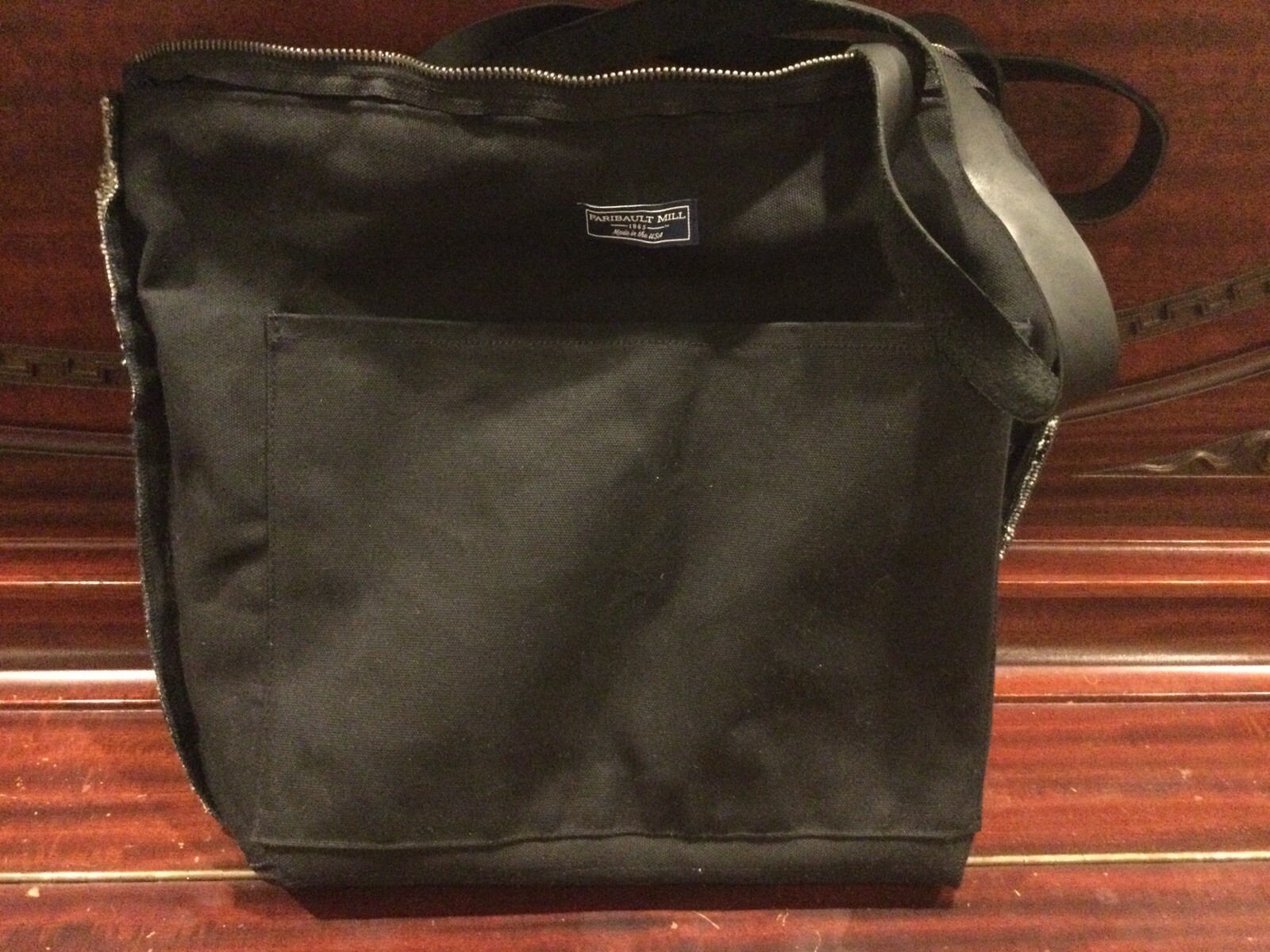 Vintage FARIBAULT MILL 18651️⃣8️⃣6️⃣5️⃣👜TOTE BAG🧶Black/Beige/Gray Knit🤐Zip🆕