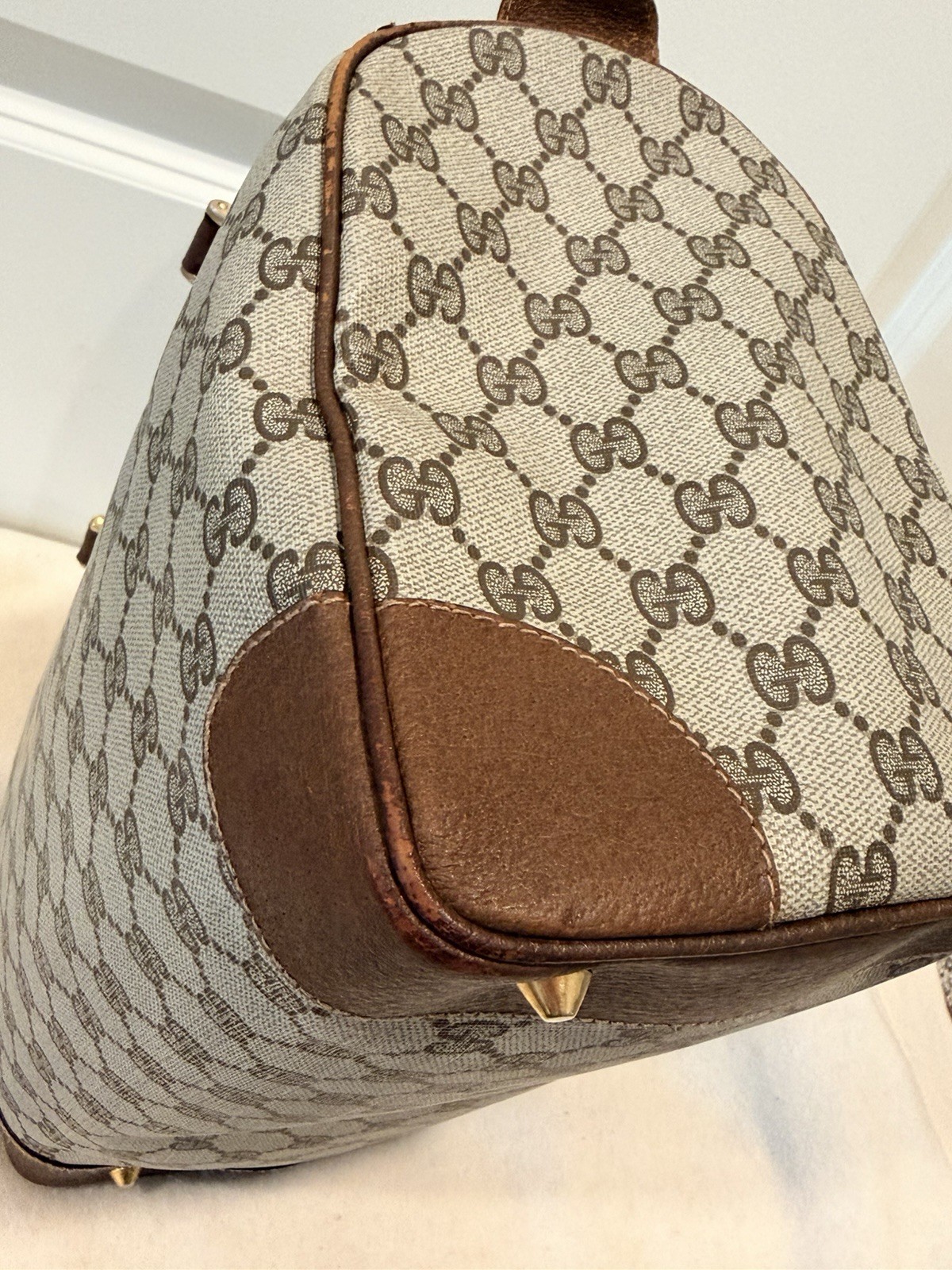 Vintage (1970s- early 80s) Gucci GG Monogram Supreme Boston Bag