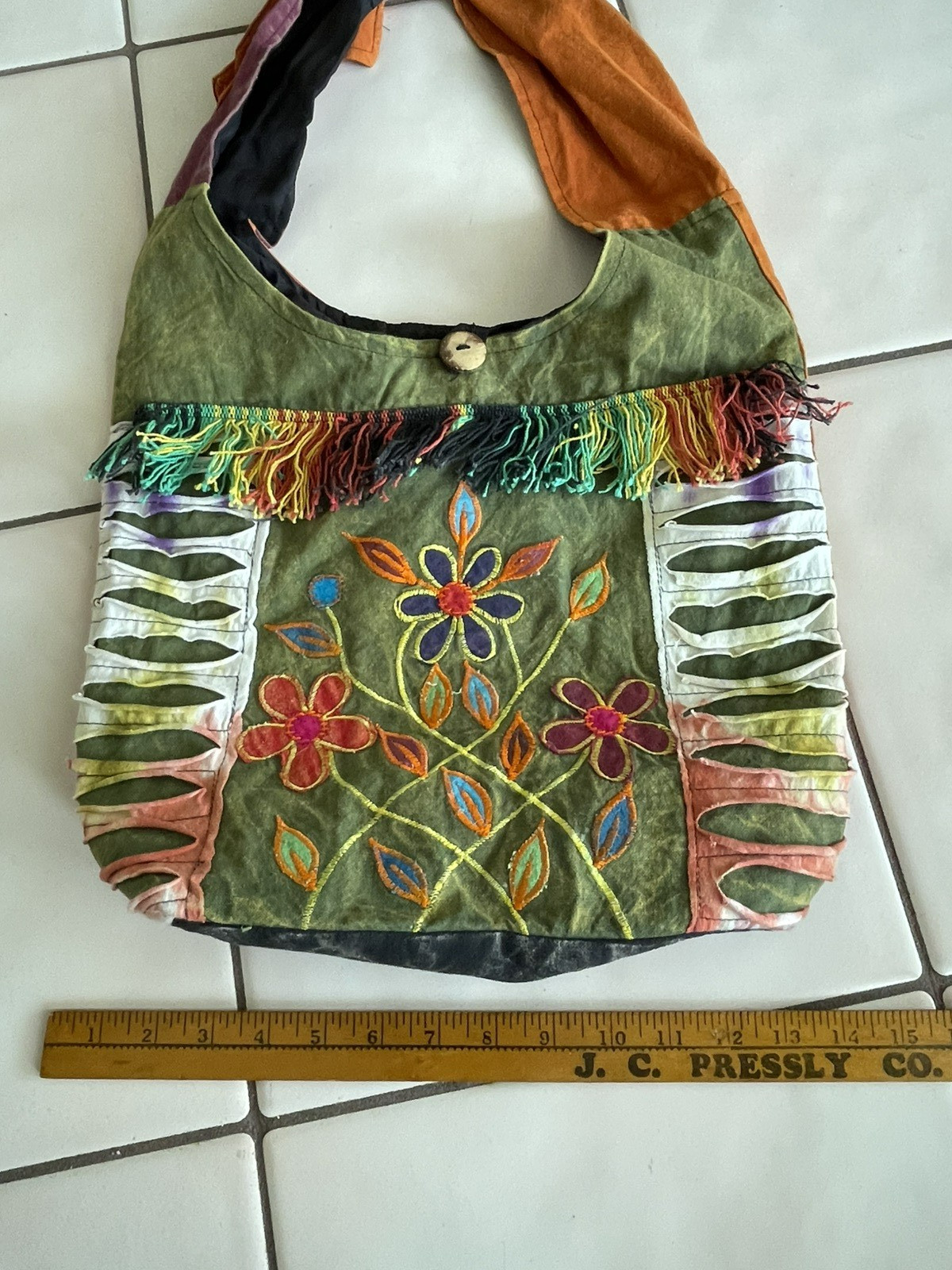 Boho Colorful Floral Patchwork Bag Purse