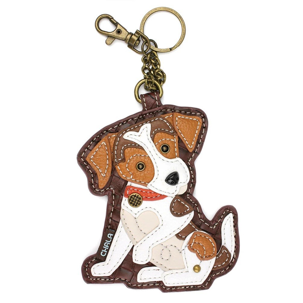 CHALA JACK RUSSELL Women’s Decorative Key Fob Coin Purse 5.5 x 4.25 x 0.3in NWT
