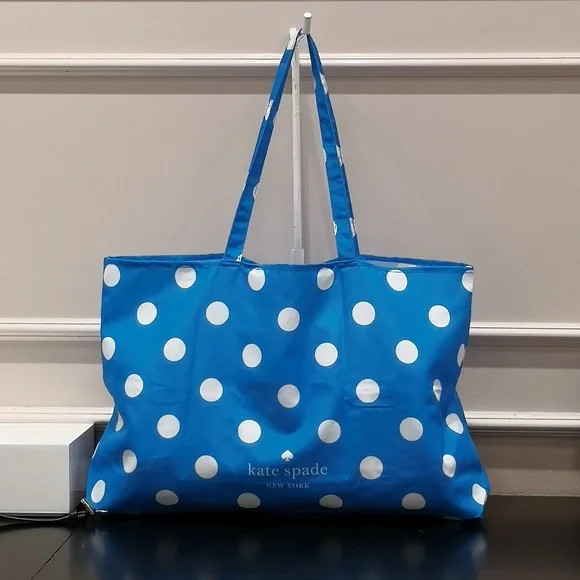 New Kate Spade Dot Large Reusable Shopping Tote Bag 22.5″ x 15″