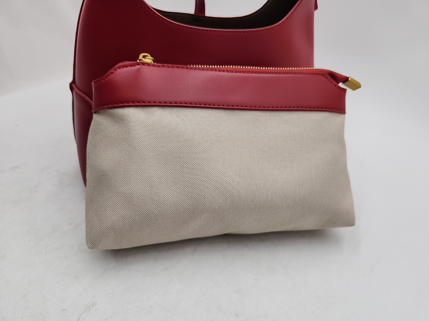 NEW Anthropologie Melie Blanco Shoulder Bag Red/Gold-Tone Hardware