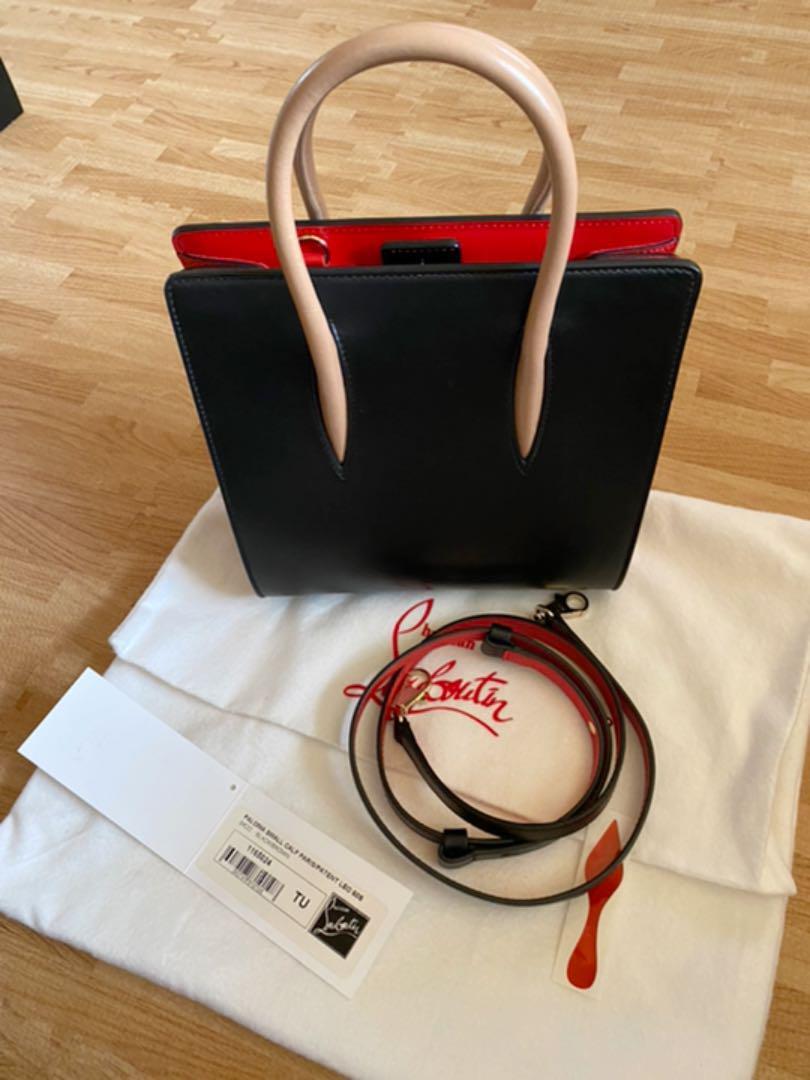 Auth Christian Louboutin Paloma Leather 2way Bag