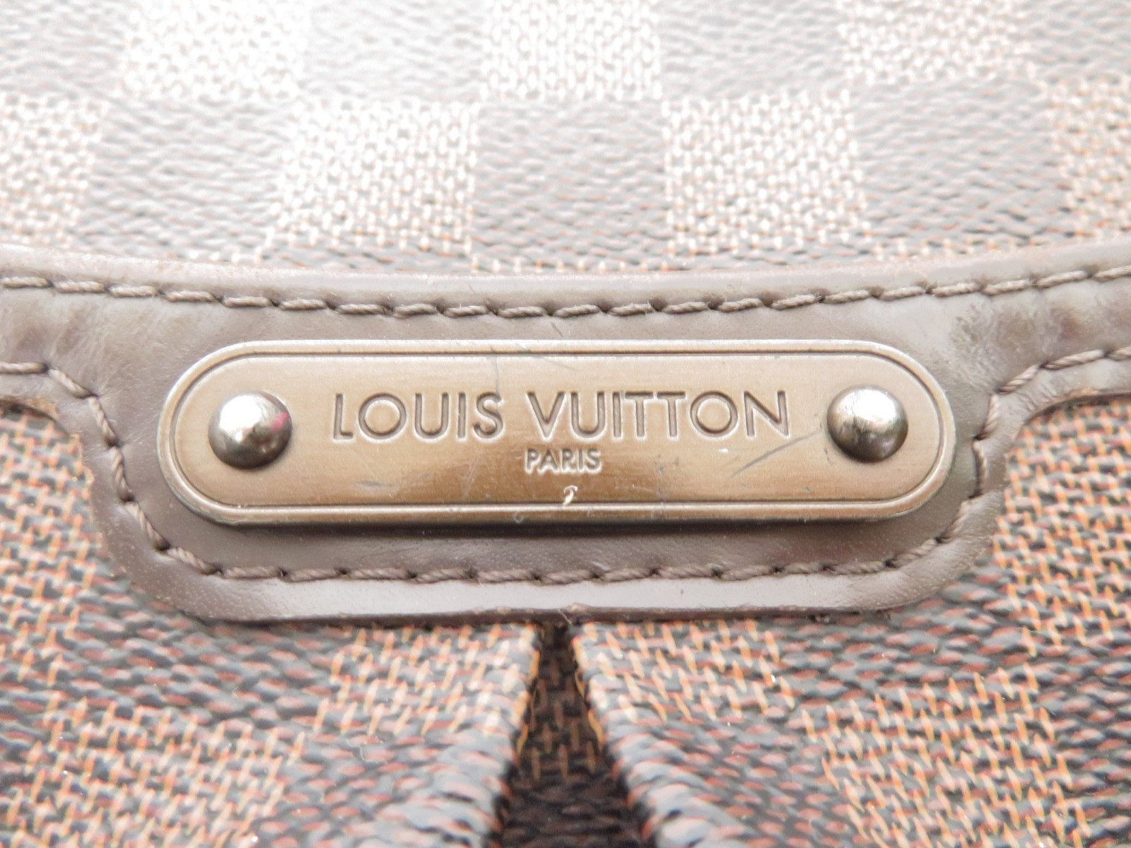 Authentic Louis Vuitton Damier Ebene Bloomsbury PM Shoulder Bag F#45026