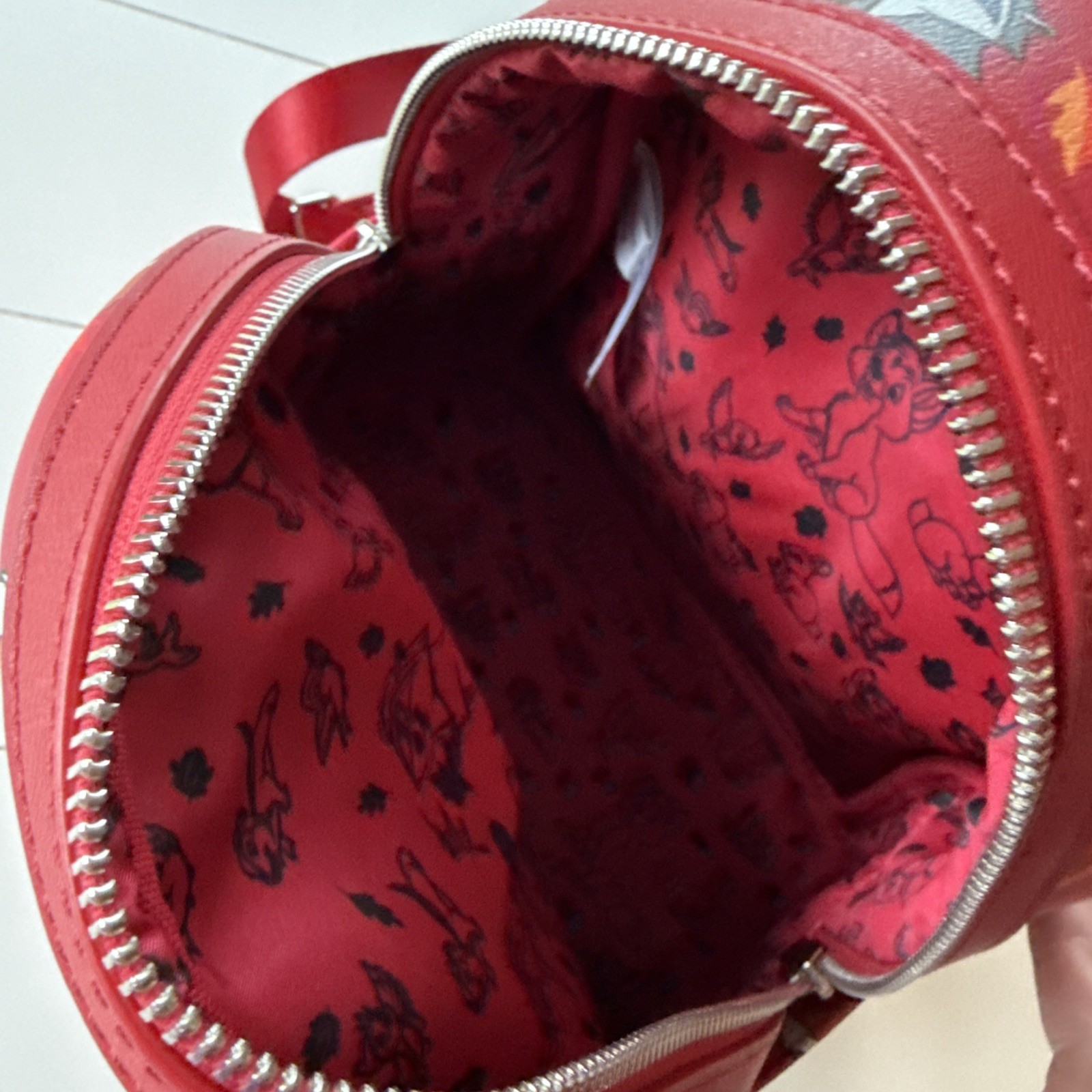 Disney Parks Loungefly Forest Woodland Critters Backpack, Red, See description