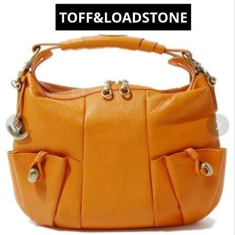 TOFF LOADSTONE BARON Shoulder Bag Goat Leather Orange From Japan Y2K