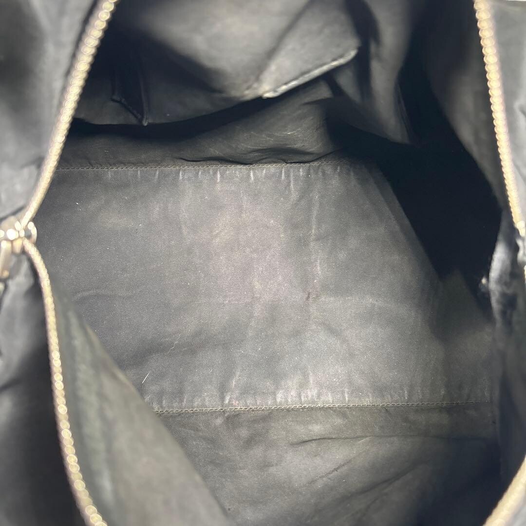 Prada Black Tessuto Nylon Mini Boston Bag Triangle Logo Shoulder Tote 31.5cm