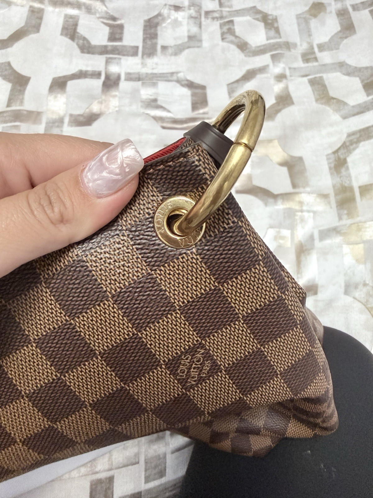 Louis Vuitton Damier Ebene Graceful MM Shoulder Bag