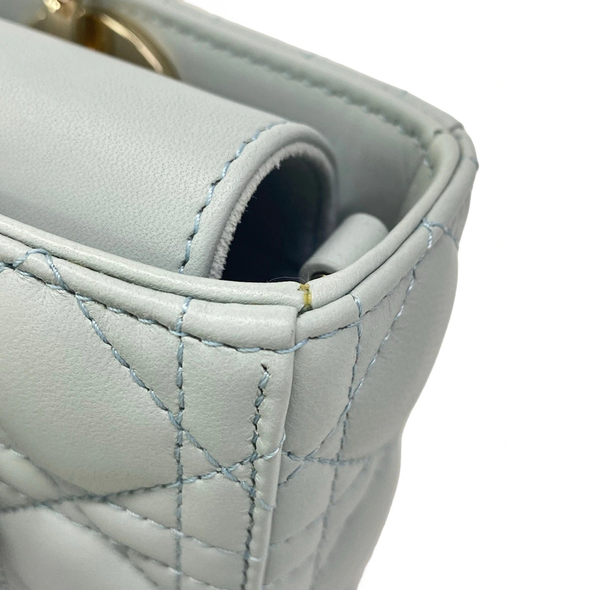DIOR/ChristianDior Lady D-Joy Bag Small/Lady D-Joy Light Blue Lambskin Handbag