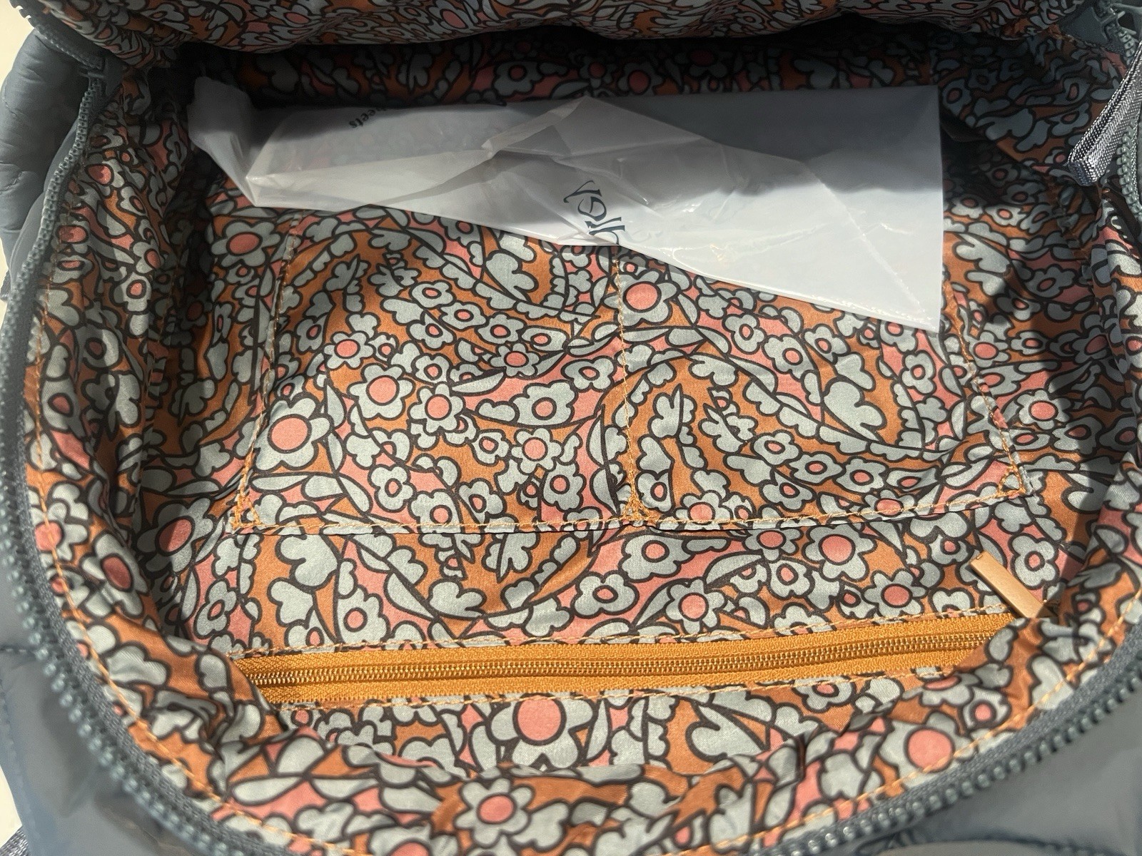 Vera Bradley large Bancroft Backpack Dark Slate~NWT