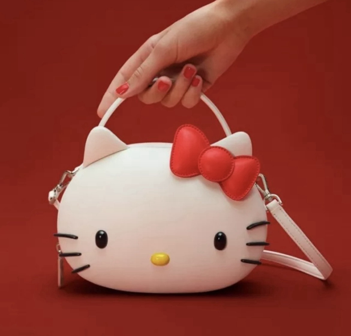 Kate Spade x Hello Kitty Sanrio LARGE Head 3D Crossbody Bag Purse
