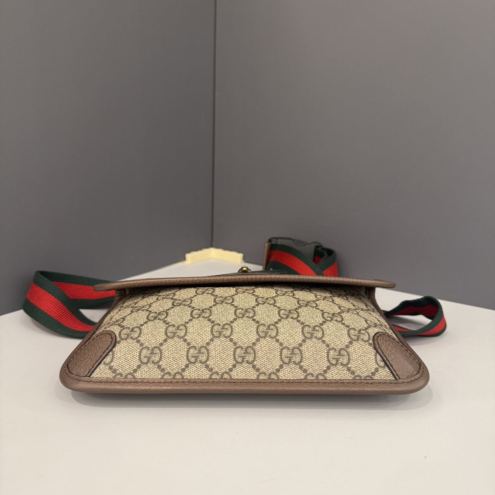 Gucci Neo Vintage Belt Bag Grey Gg Supreme Monogram (jt1231o7)