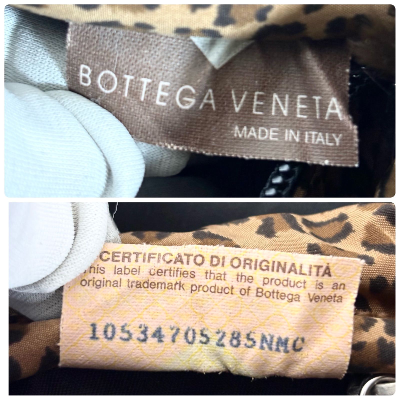 BOTTEGA VENETA Reversible Shoulder Bag Leopard Print With Accessories From Japan