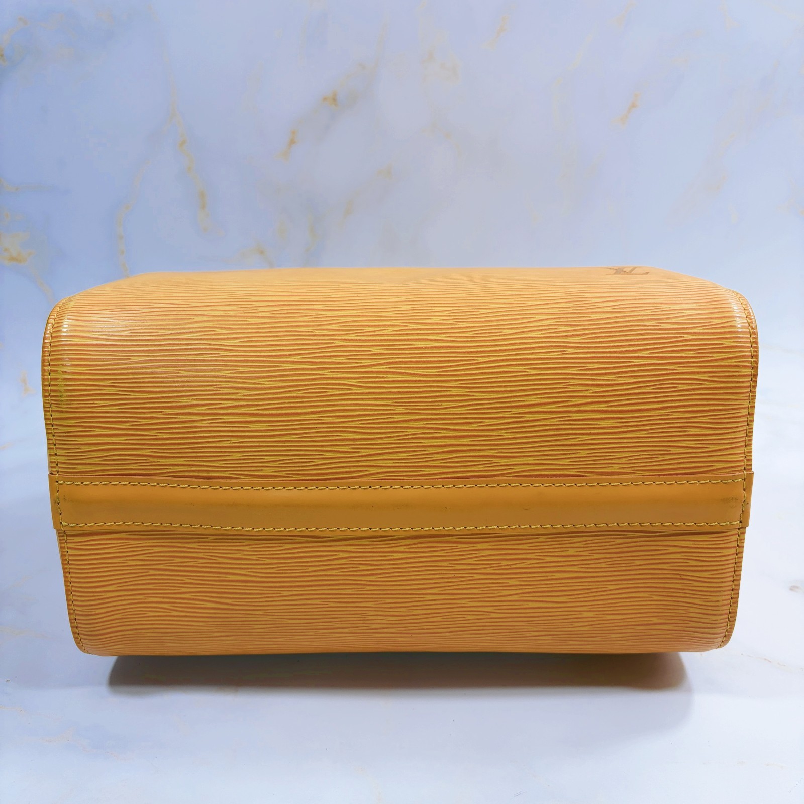 LOUIS VUITTON Epi Speedy 25 Boston Bag Handbag Yellow Leather LV Authentic