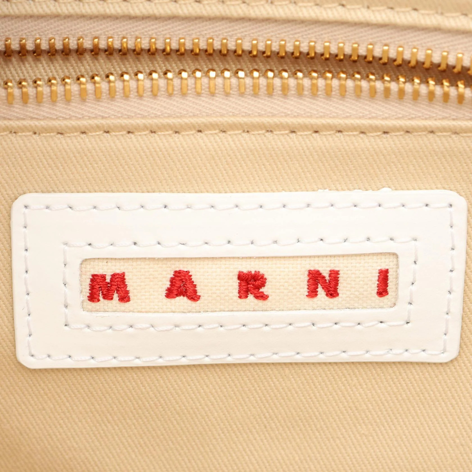 MARNI TROPICALIA SUMMER 2WAY Handbag Brown Leather #RCB10943