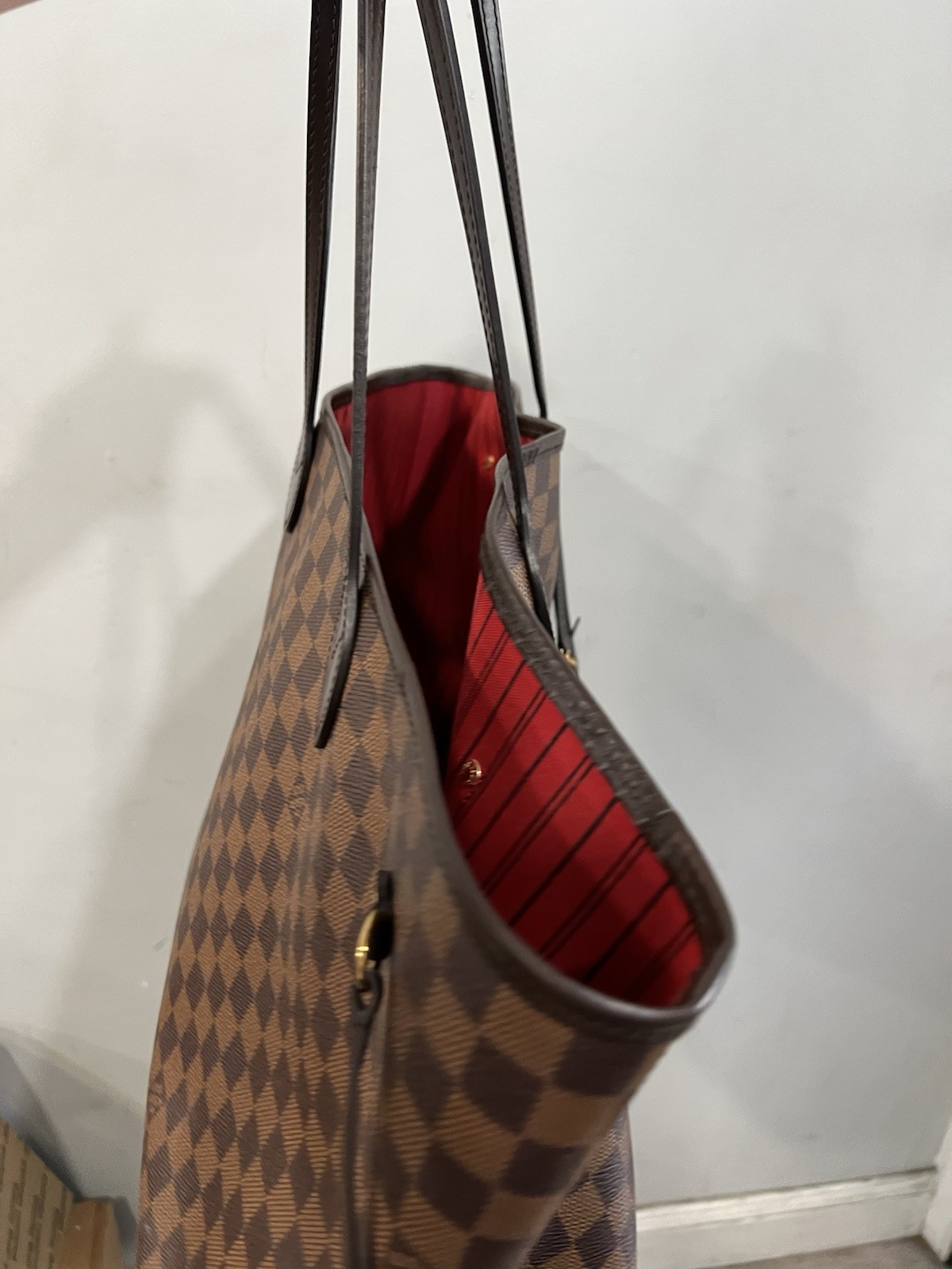 Louis Vuitton Neverfull GM Damier Ebene with Insert & Authenticity Retail $2310
