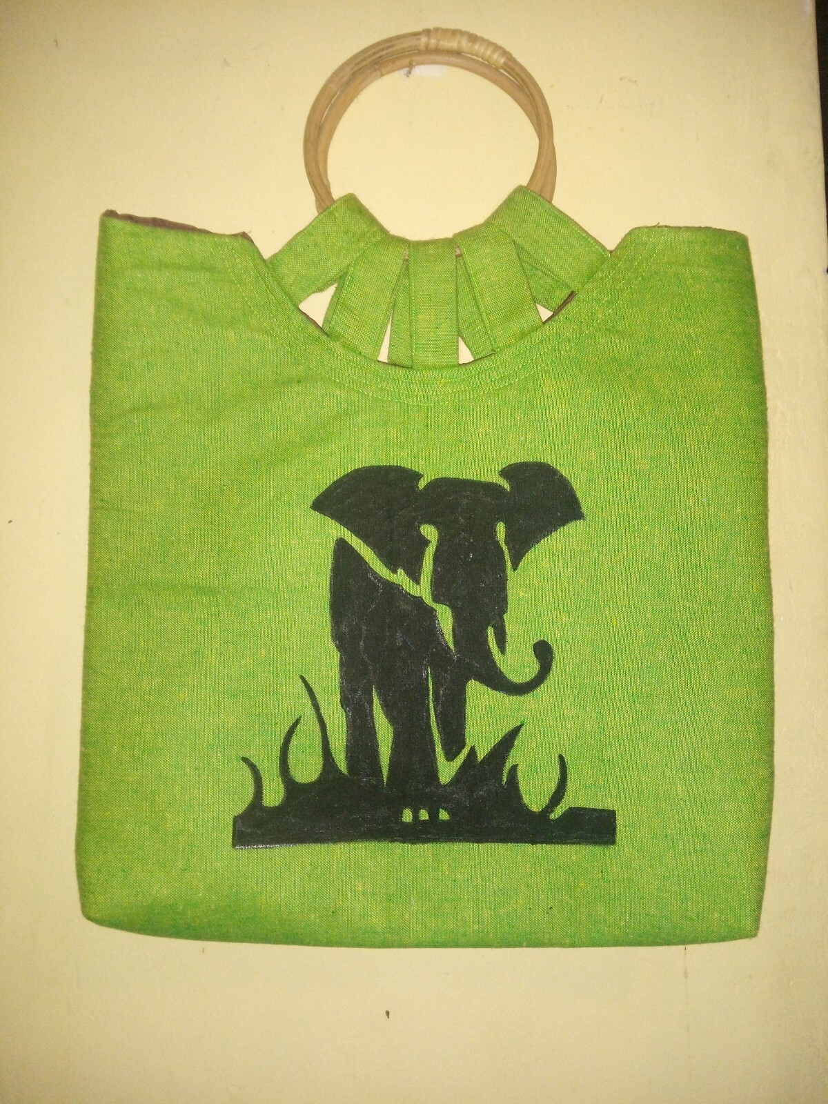 Hand Made Cotton Sri Lankan Hand loom bag Light weight 3Layers Eco Hand Bag NEW