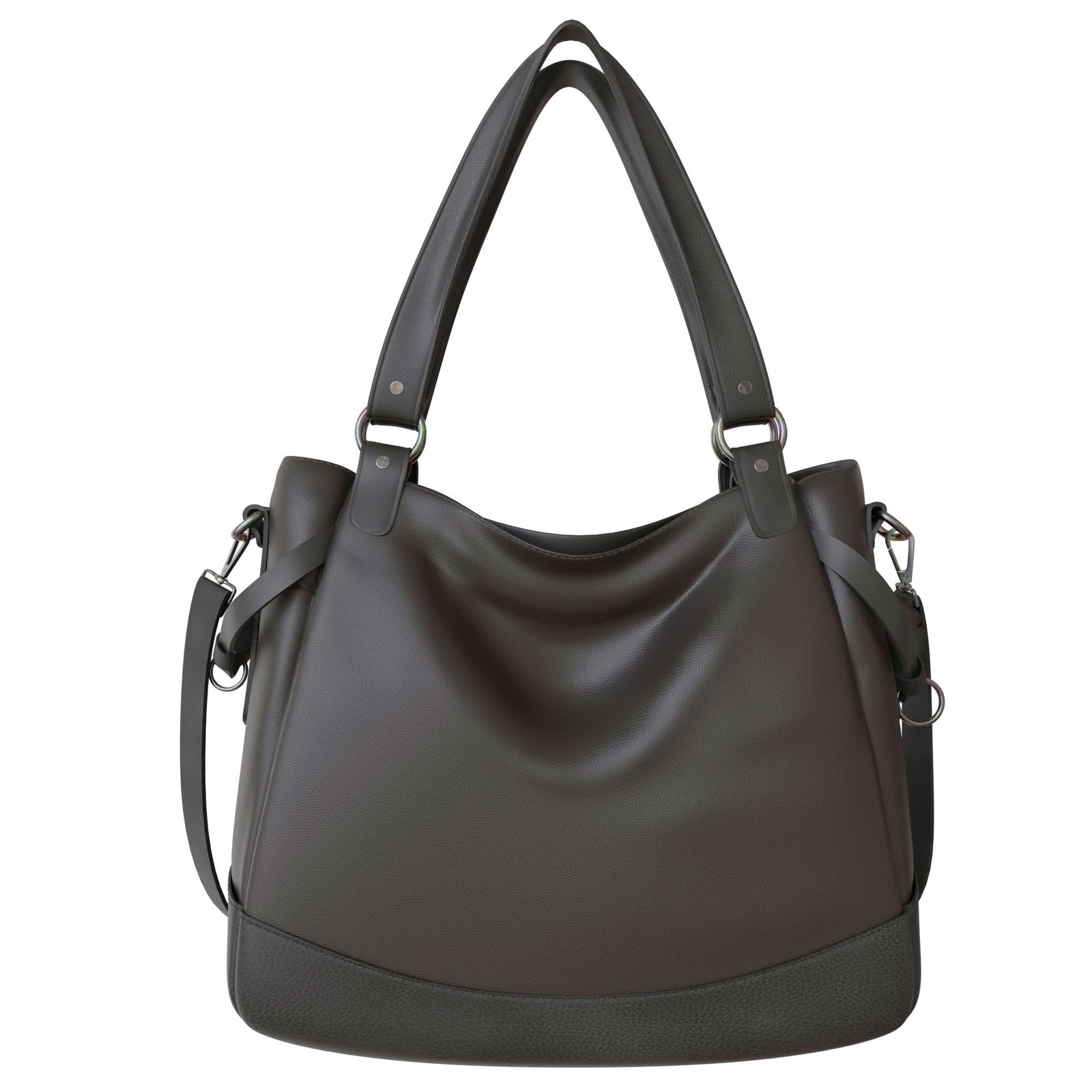 Women’s shopper handle hobo bag crossbody bag vegan faux leather 30655