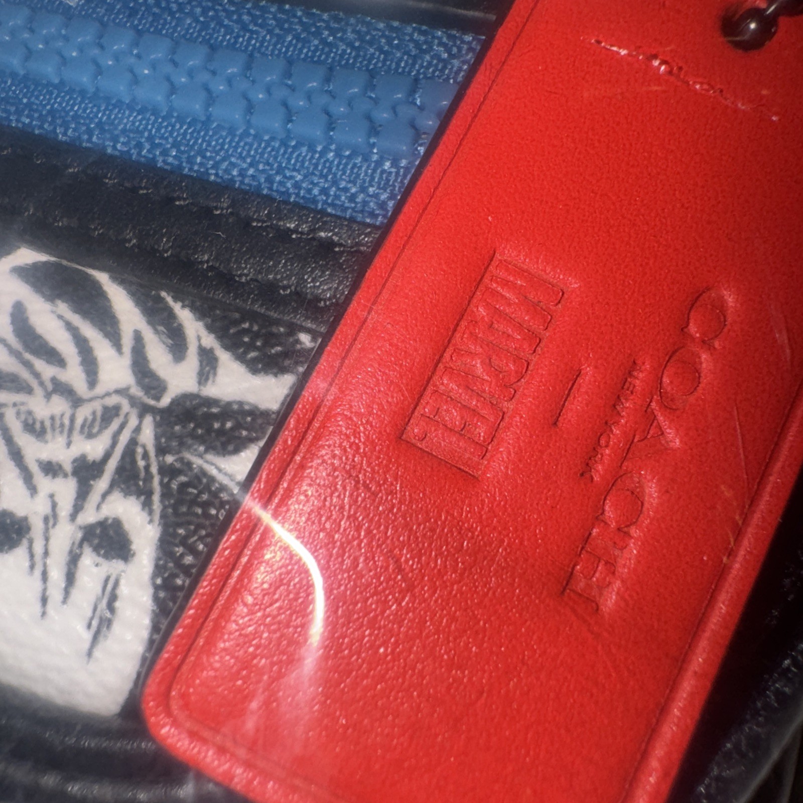 Coach Marvel Spider-Man Crossbody Comic Print Bag Black White Blue Red BNWT