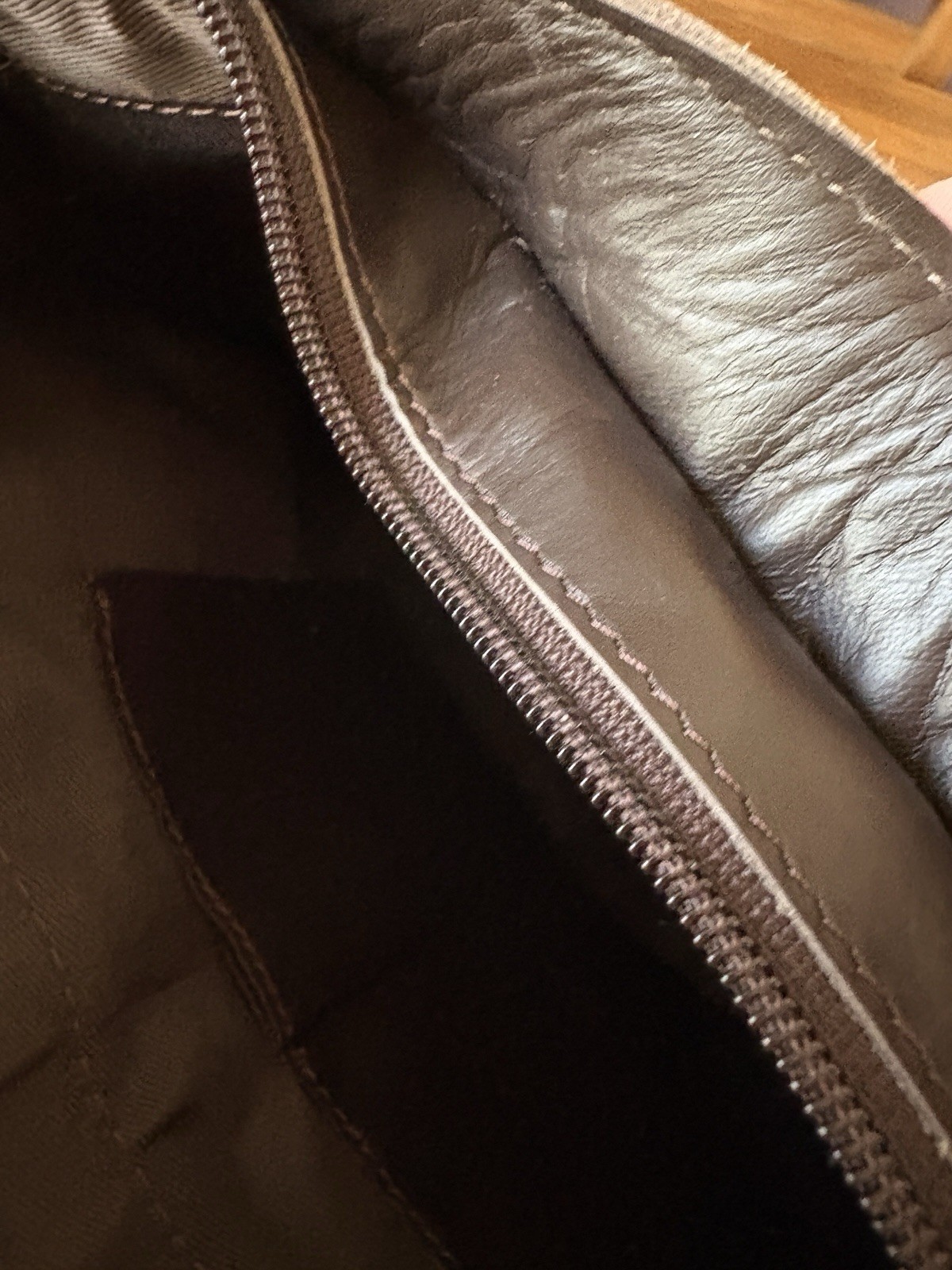 Hand Made Genuine Leather With Cow Hide Cross Body Bag Crazy Heifer 13.5” X 14”