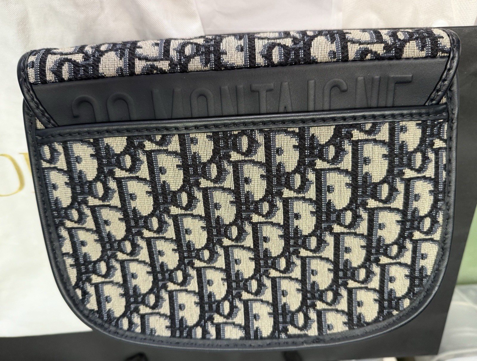 Christian Dior Monogram Bobby Bag Blue Dior Oblique Jacquard w/ Buckle Strap