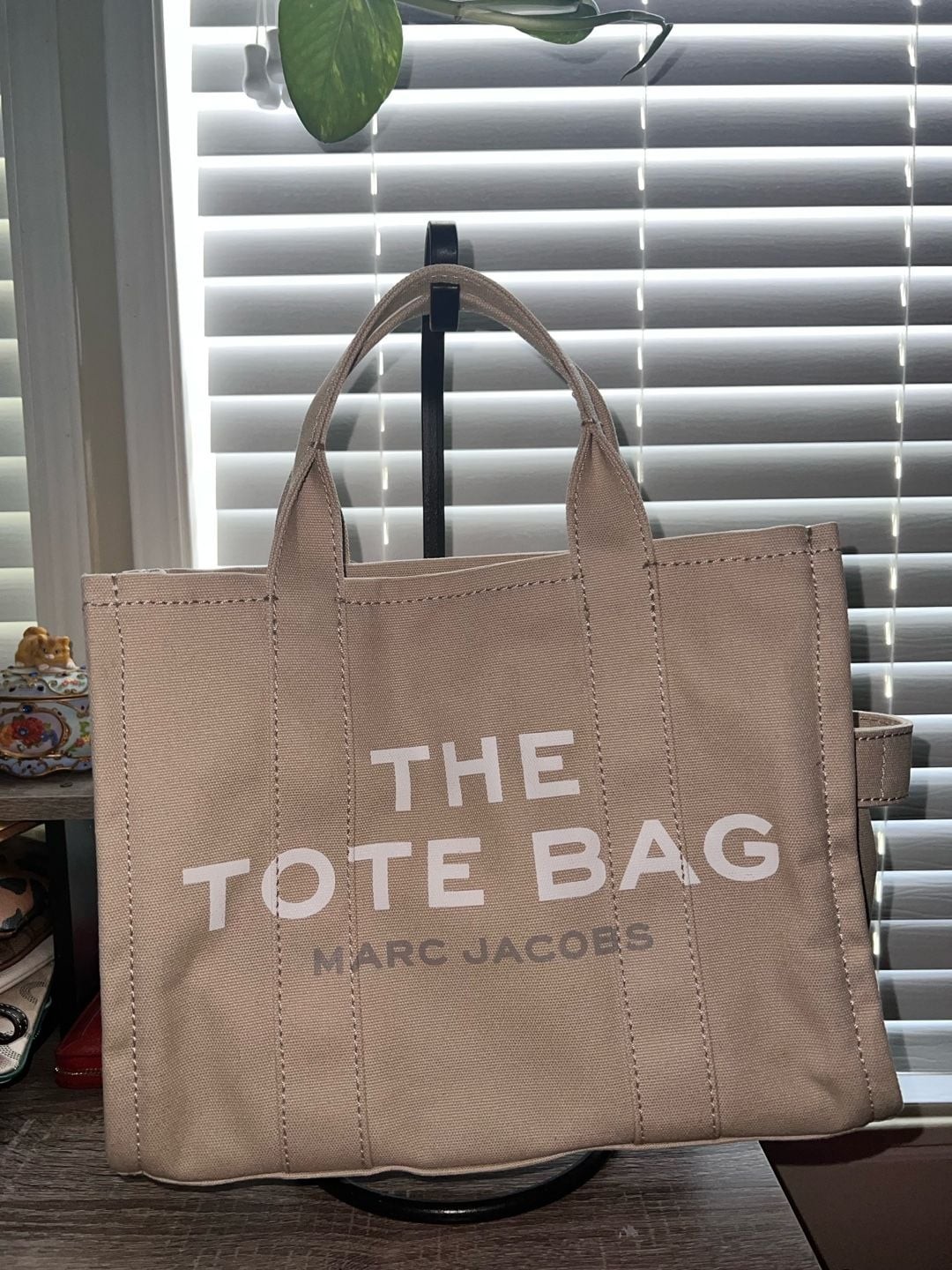 Marc Jacobs The Tote Bag Medium Canvas Tote in Beige