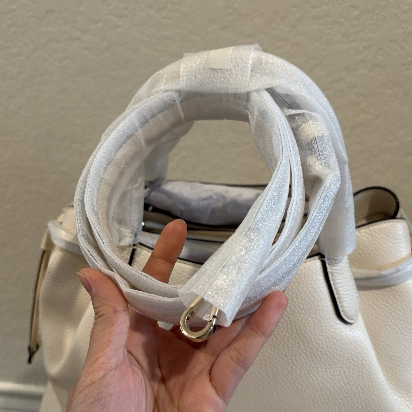 NWT Kate Spade Dumpling Cream Leather Shoulder Bag
