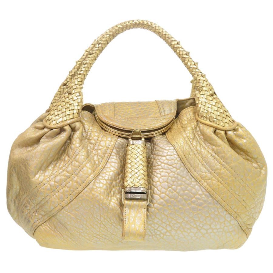 FENDI Bag: Spy Bag Gold W31H26D16cm w/dust bag;