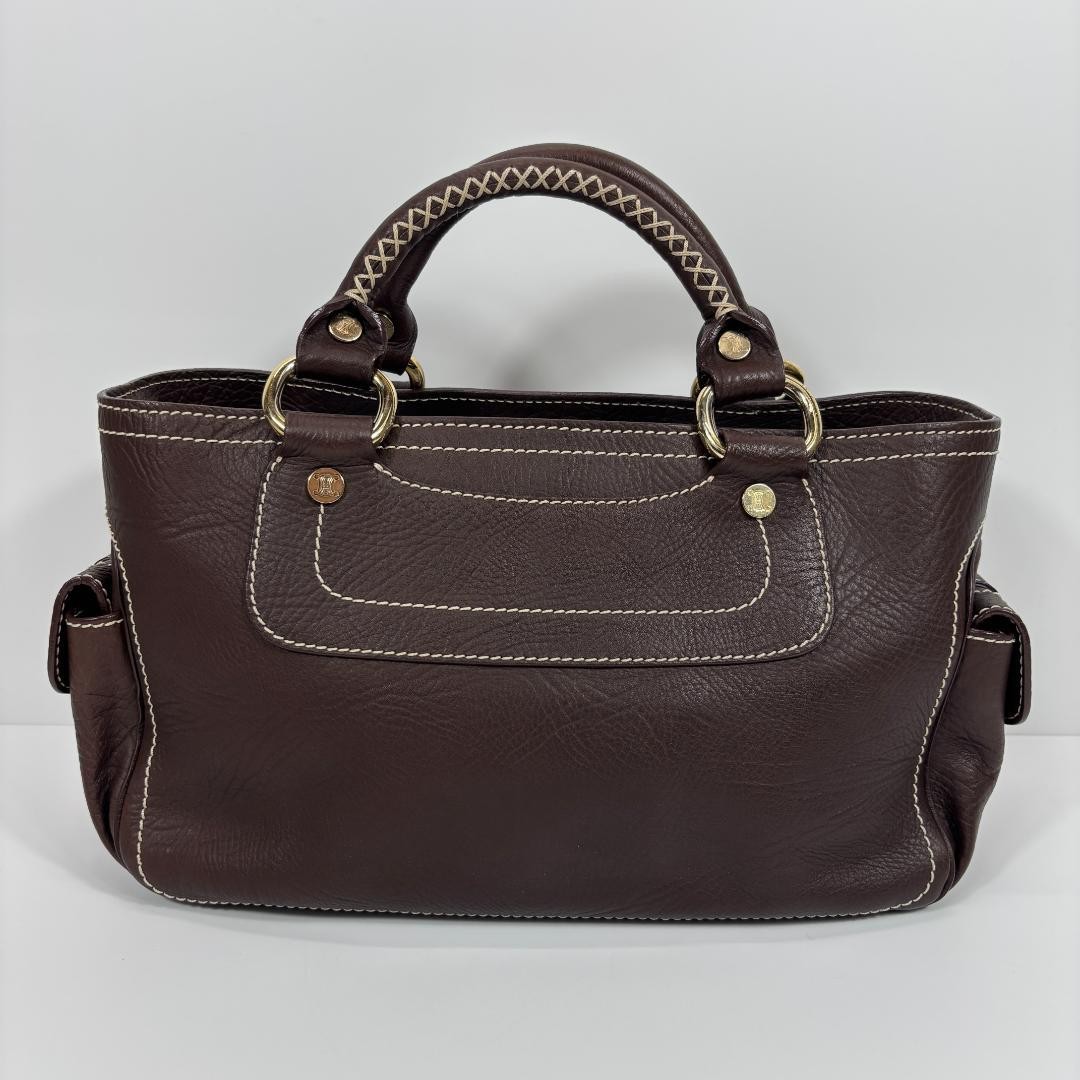 Celine Boogie Bag Handbag Dark Brown MBZ1168 Japan 0710767