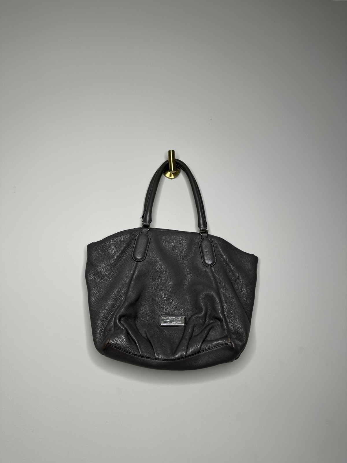 Marc by Marc Jacobs Black Leather New Q Fran Shoulder Bag