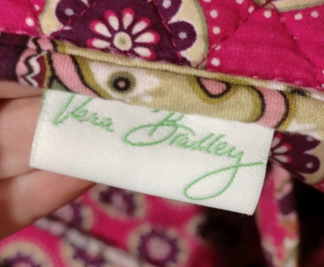 Vera Bradley Very Berry Paisley Weekender Duffle Bag w/ Strap & Luggage Sleeve