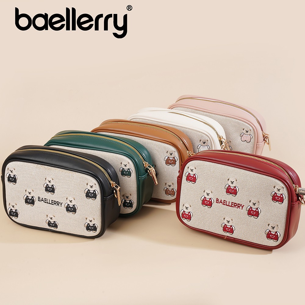 Women’s Leather Storage Crossbody Bag Large Capacity Zipper Bag Adjustable Strap