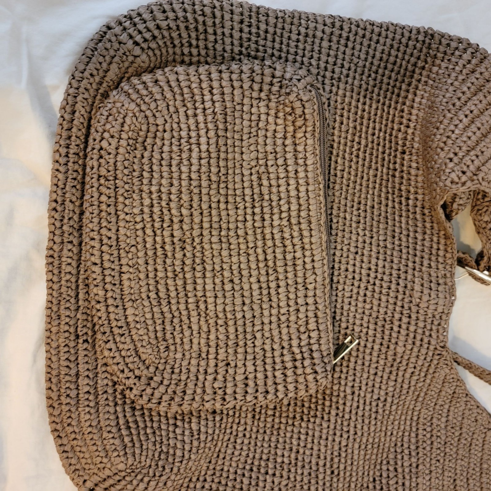 Anthropologie Love Knot Slouchy Bag Beach Raffia Vacation Contemporary Boho