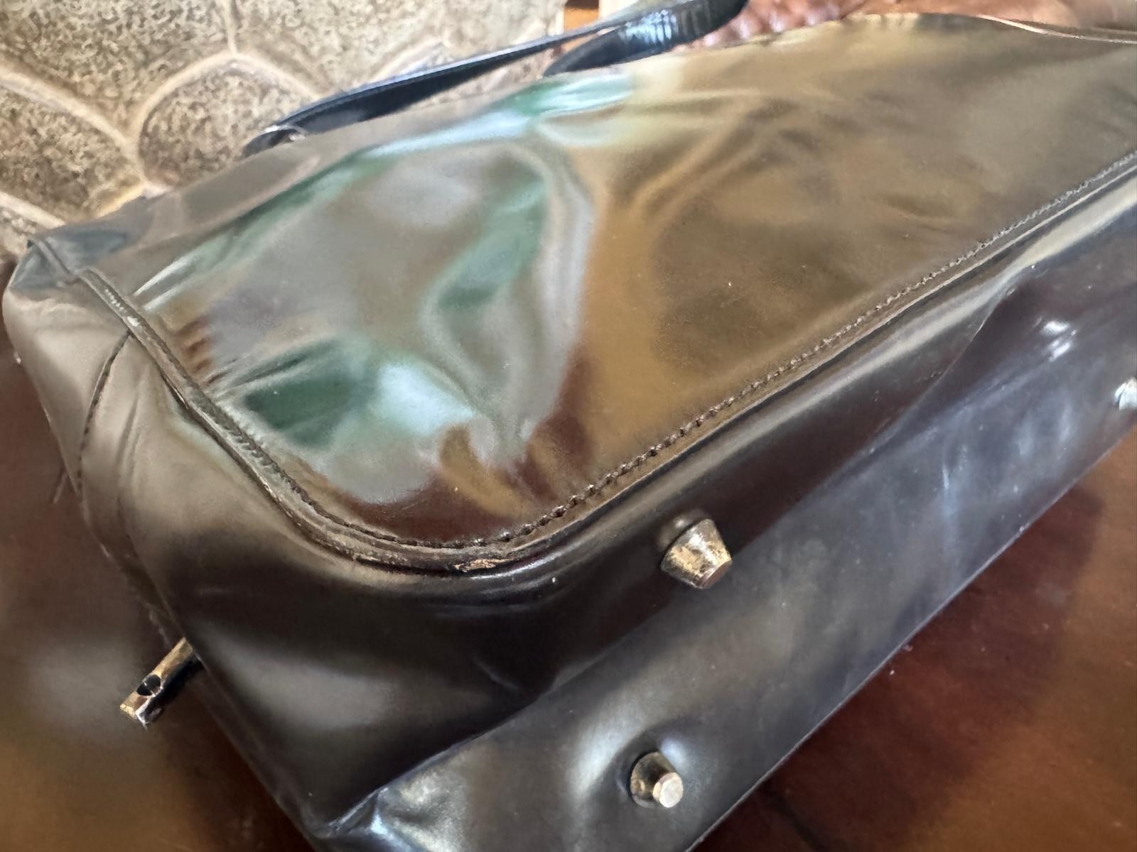Authentic Prada Black Leather Handbag-MSRP$2,108