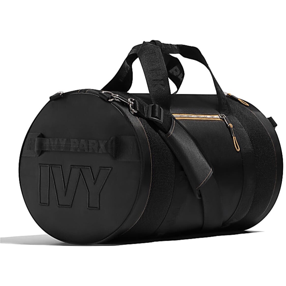 Beyoncé Adidas Ivy Park IVP Drip 2.2 LOGO DUFFLE BAG, BLACK / MESA *IN-HAND 🔥