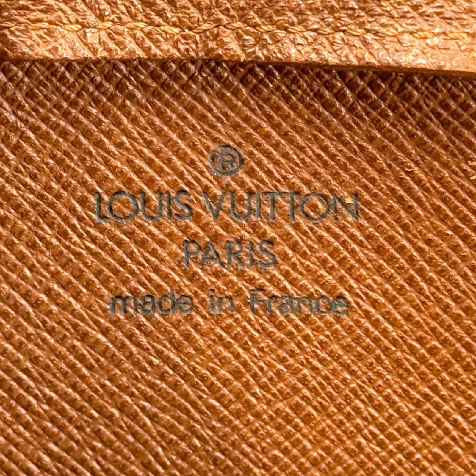 LOUIS VUITTON Orsay Monogram Canvas Brown Zip Wrist Clutch Bag M51790