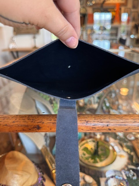 You Pick! Coriumi Suede Leather Envelope Bag Made in Lithuania Blue Black White