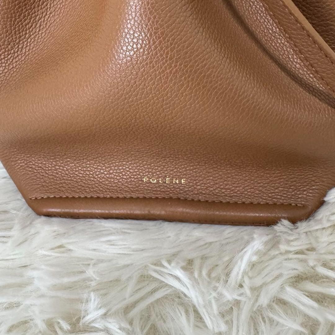 POLENE Numero Neuf Shoulder Bag 2Way Handbag Brown Brand reuse store purchases