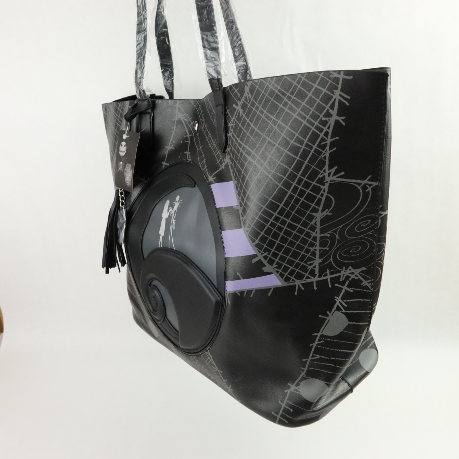 The Nightmare Before Christmas Tote Bag Purse Jack Sally Spiral Hill Patchwork
