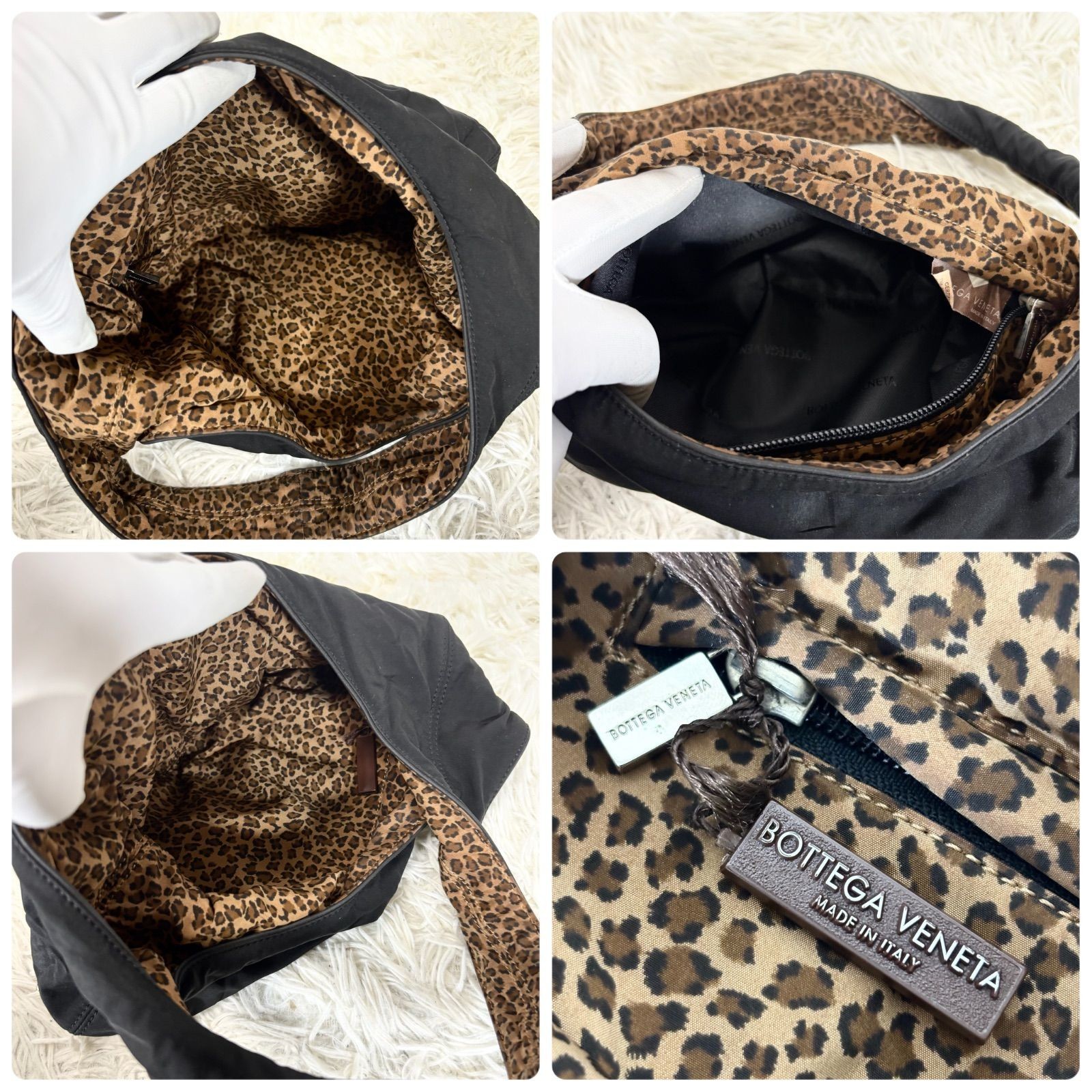 BOTTEGA VENETA Reversible Shoulder Bag Leopard Print With Accessories From Japan