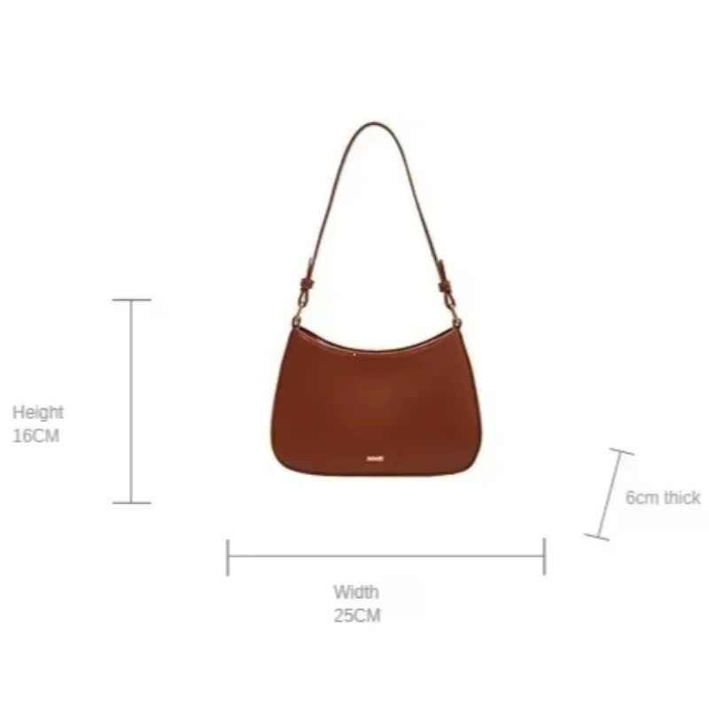 Red Underarm Shoulder Bags for Women 2024 New Texture Leather Crossbody Bag