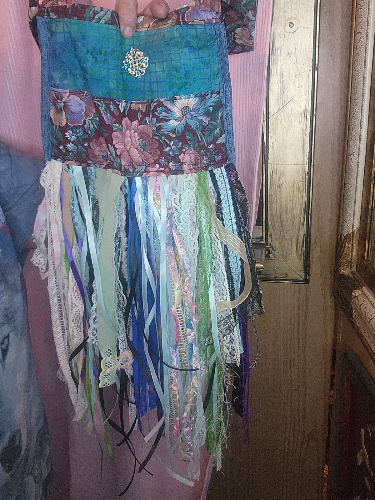 Handmade Upcycled Boho Ladies Purse/bag