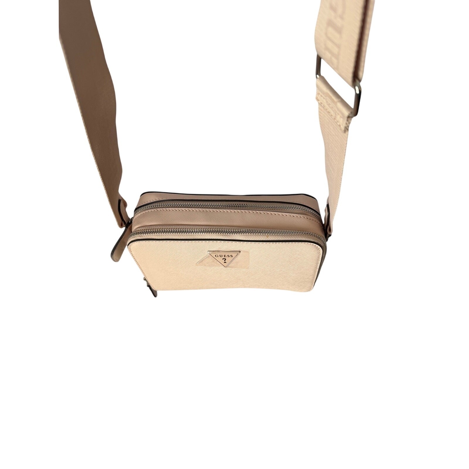 Guess Viviette Mini Double Zip Crossbody Bag in Soft Pink (Style SF984571) NWT