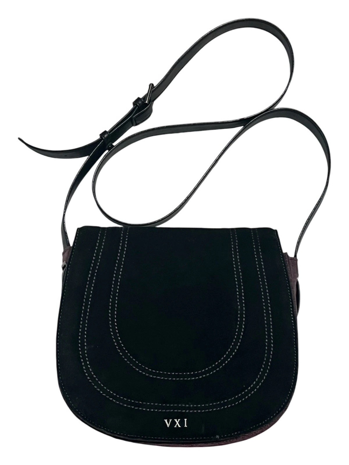 5.11 Tactical Alice Saddle Bag Womens Black Suede Cover Shoulder Crossbody Bag