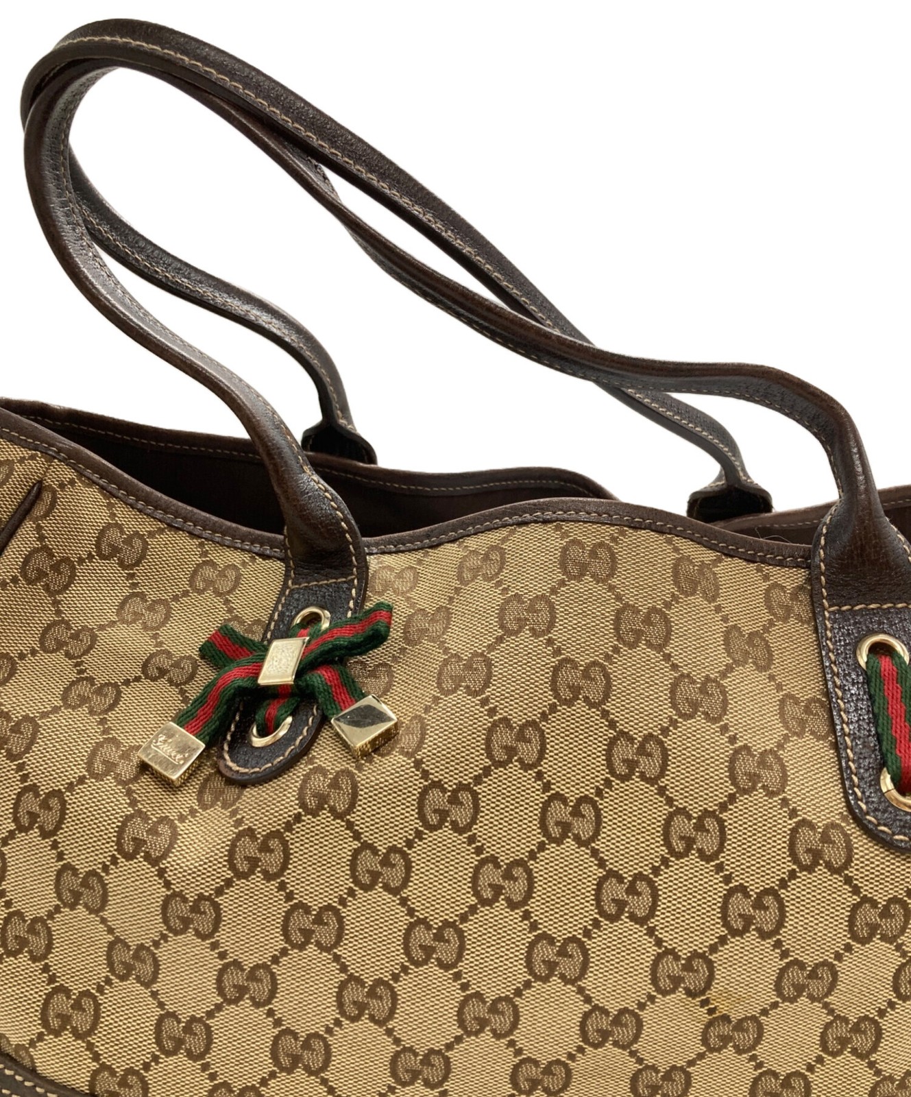 Gucci GG 163805 Brown Tote Bag #TFB13370