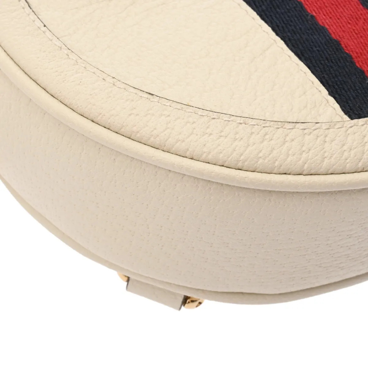 Gucci 598661 Backpack Leather White #WB3043